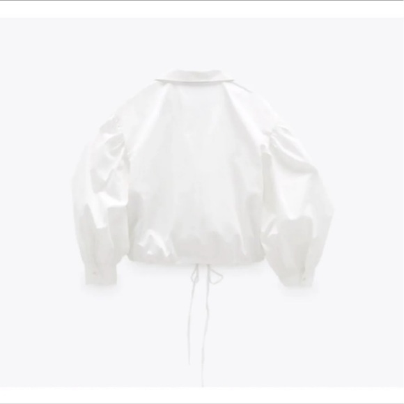 NWT Zara Poplin Top - Picture 9 of 9